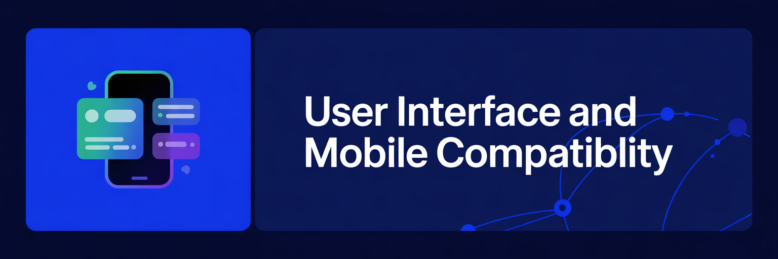 User interface and mobile compatibility